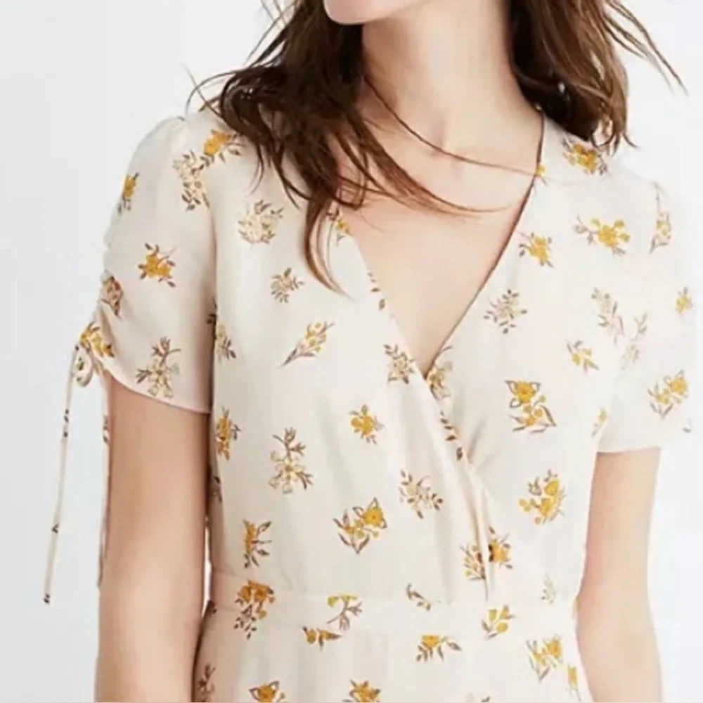 Madewell Field Bouquet Floral Silk Maxi Dress